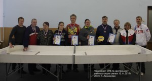 Первые петербургские соревнования по настольному теннису среди слепых спортсменов